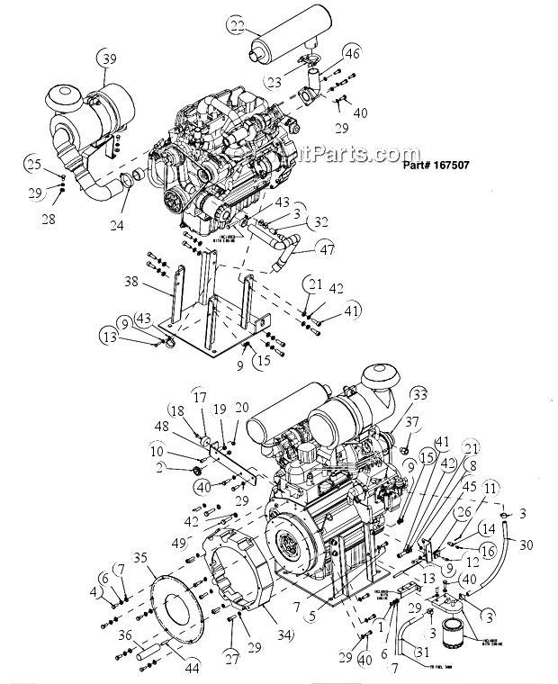 Page C Diagram and Parts List for MK-4036KB  MK Diamond Concrete Saw
